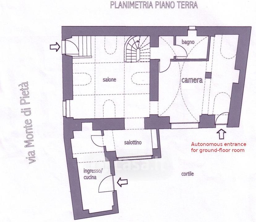 Stanza in Via Monte di Pietà 4 — foto 12 di 31