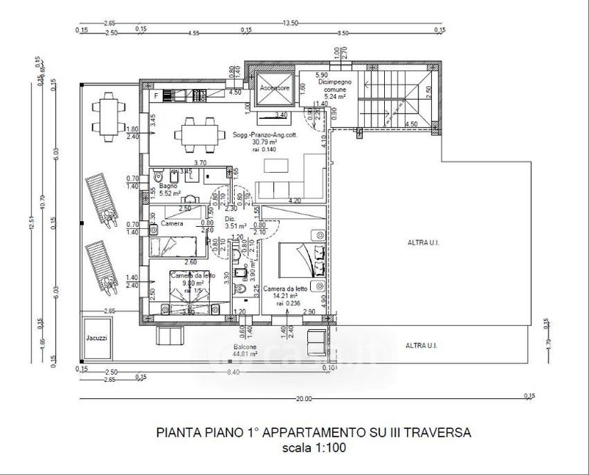 Trilocale in Via III Traversa