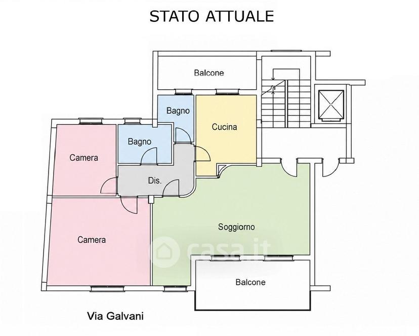 Quadrilocale in Via Galvani — foto 37 di 38