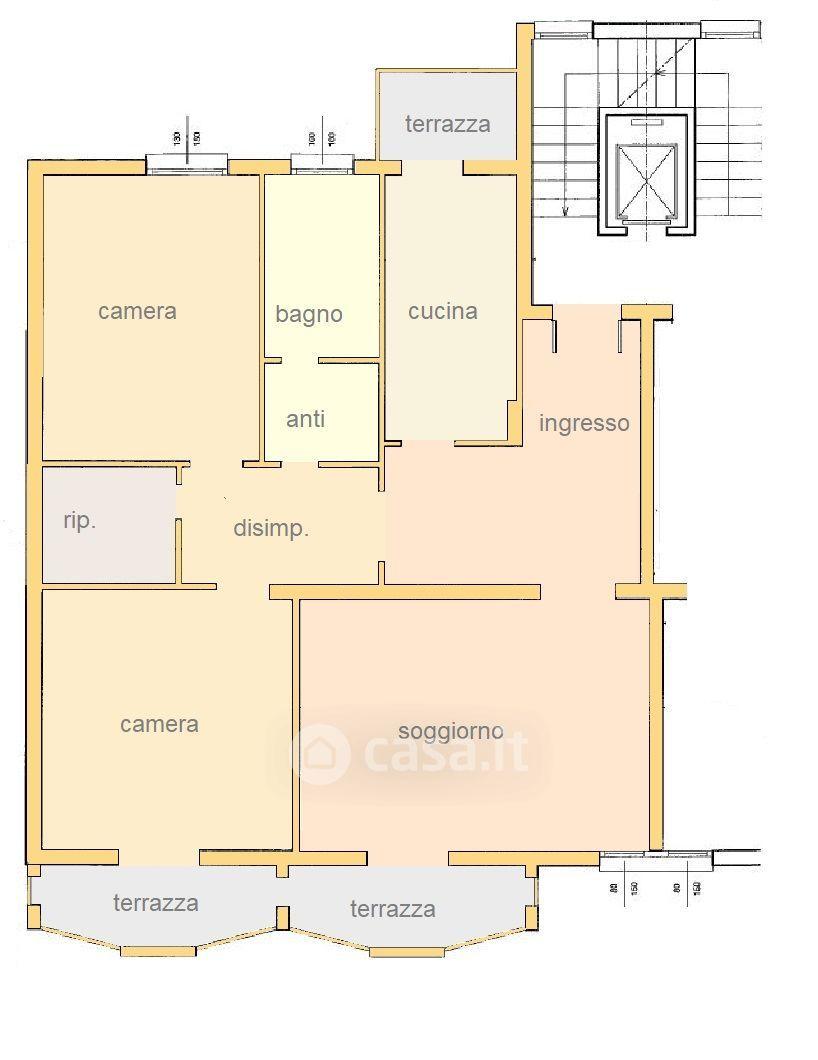 Quadrilocale in Piazza Sacro Cuore — foto 23 di 24