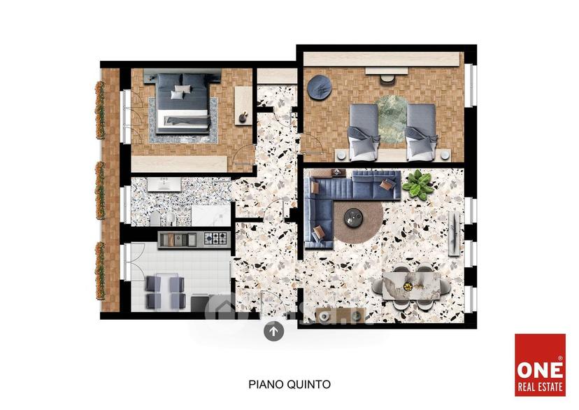 Trilocale in Via Grazia Deledda 23 — foto 31 di 41