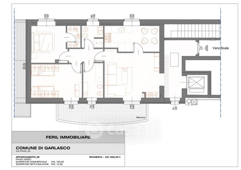 Trilocale in Via Pavia 33 — foto 17 di 21