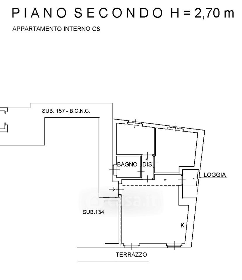 Trilocale in Via Brigate Partigiane 5 — foto 14 di 19