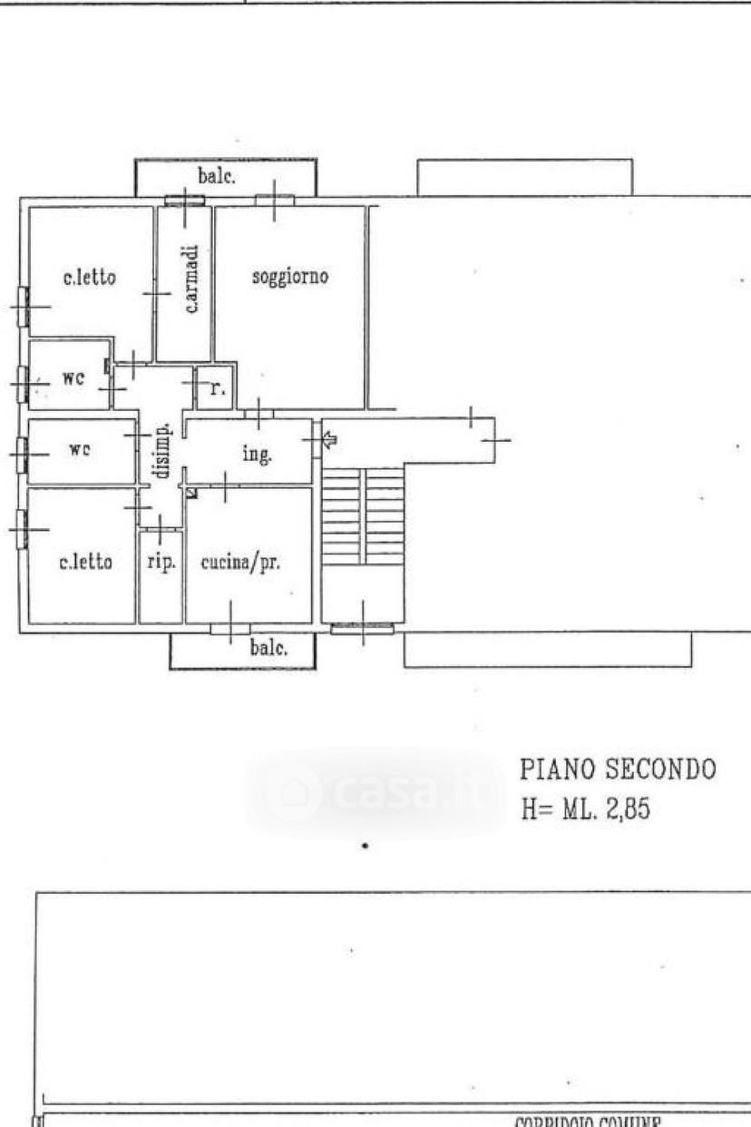 Trilocale in Via Castiglione 108 — foto 31 di 35