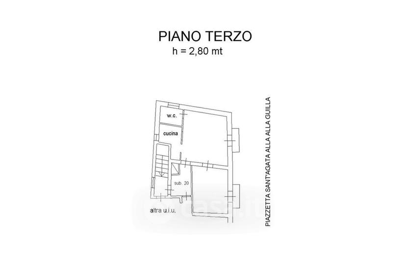 Quadrilocale in Piazzetta Sant'Agata alla Guilla 7 — foto 9 di 40
