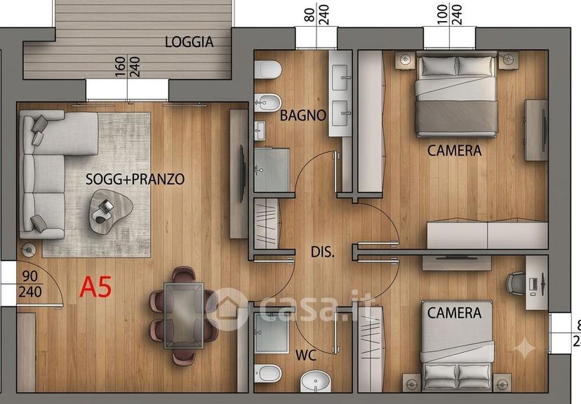 Trilocale in Via Palermo 20 B