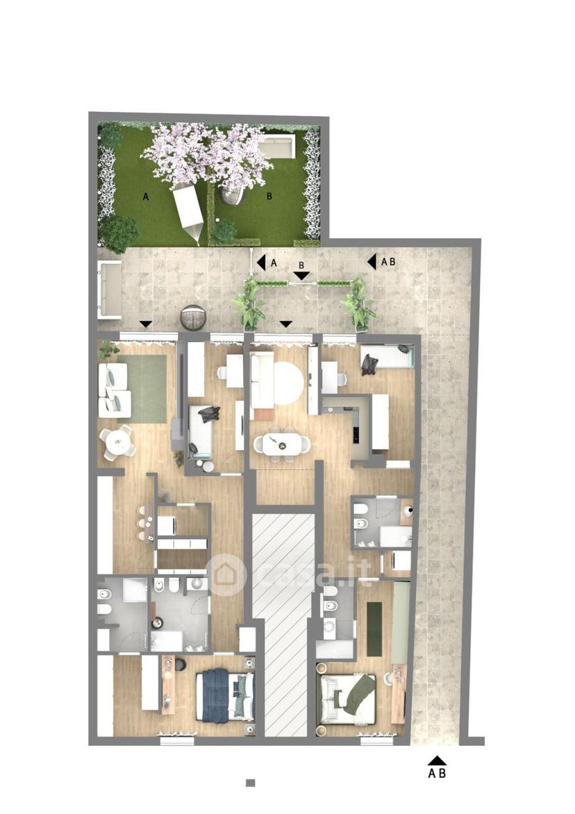 Quadrilocale in Via Giulio Caccini 25 — foto 14 di 42
