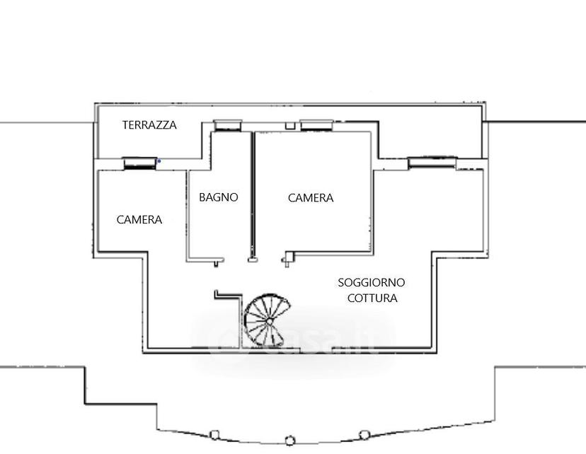 Trilocale in Via San Leopoldo