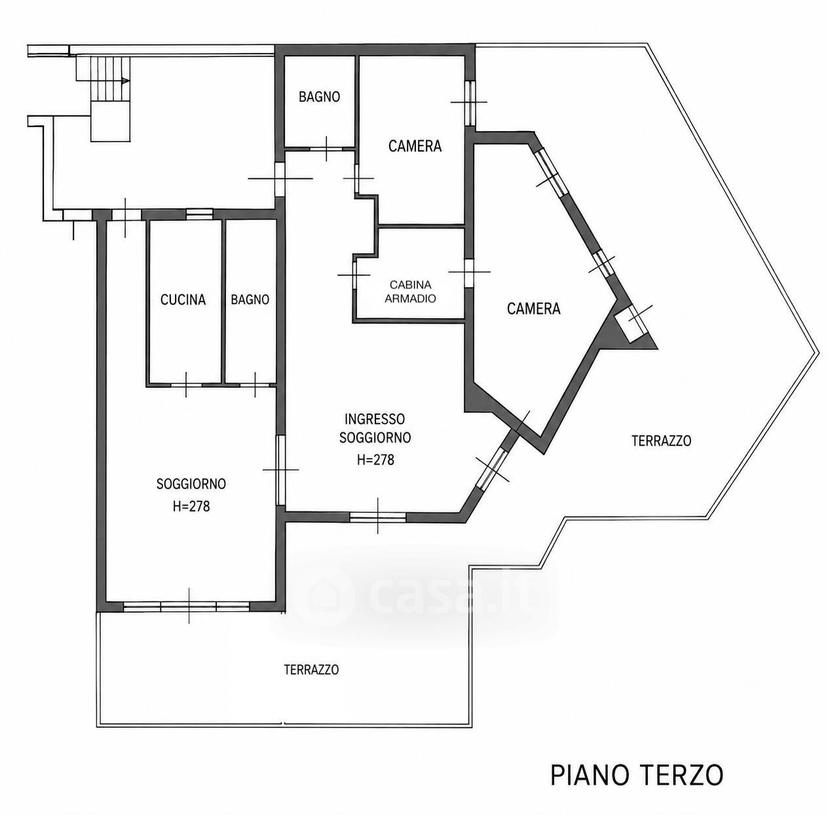 Trilocale in Corso Belvedere — foto 63 di 63