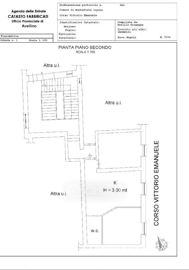 Trilocale in Corso Vittorio Emanuele II 85 — foto 16 di 19