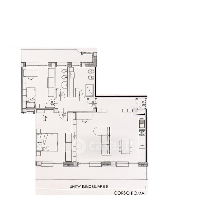 Quadrilocale in Corso Roma 95 — foto 22 di 27