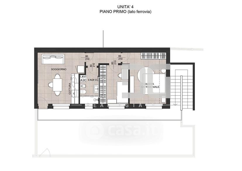 Trilocale in Via San Paolo
