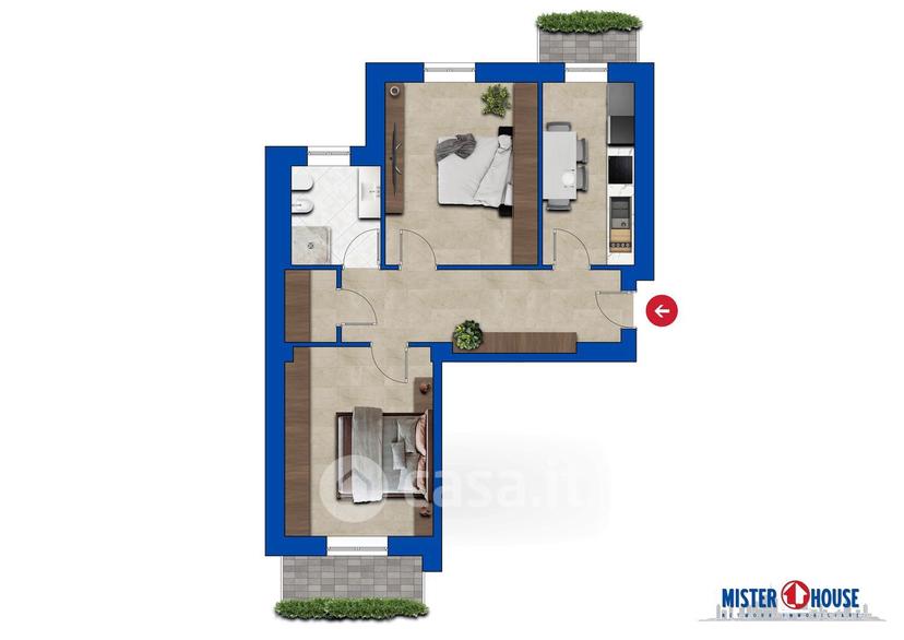 Bilocale in Via Alessandro Manzoni 33 — foto 28 di 49