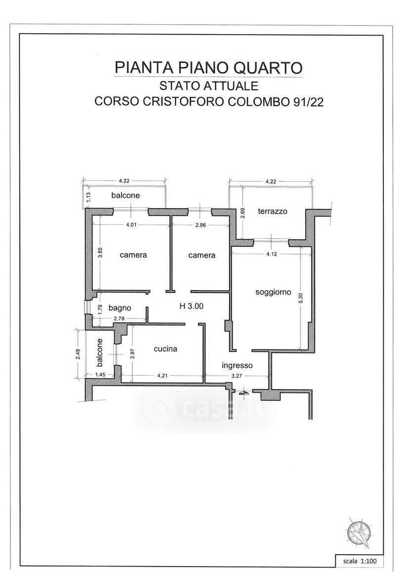 Quadrilocale in Corso Cristoforo Colombo 91 — foto 17 di 32