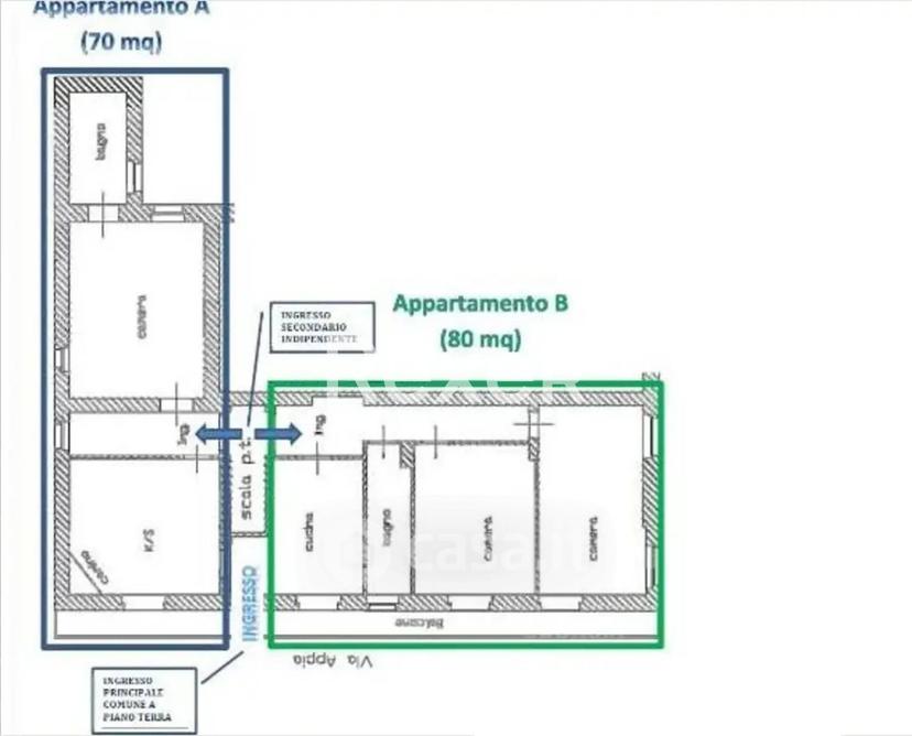 Appartamento in Via Appia — foto 2 di 3