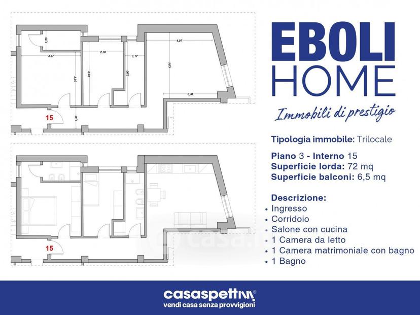 Trilocale in Via Giacinto Romano 1 — foto 8 di 15