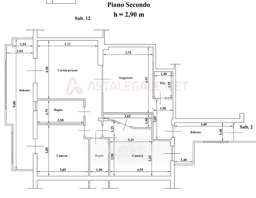 Quadrilocale in Via Peripoli — foto 33 di 34