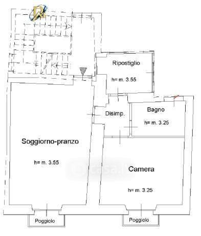 Trilocale in Corso Vittorio Emanuele II 6