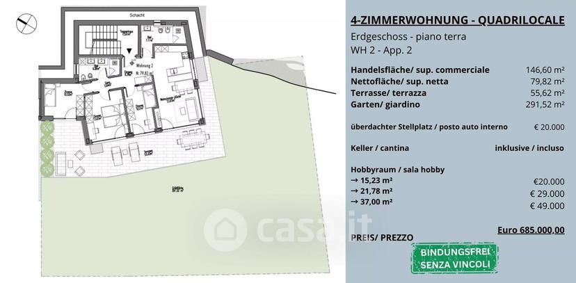 Quadrilocale in Centro — foto 15 di 17