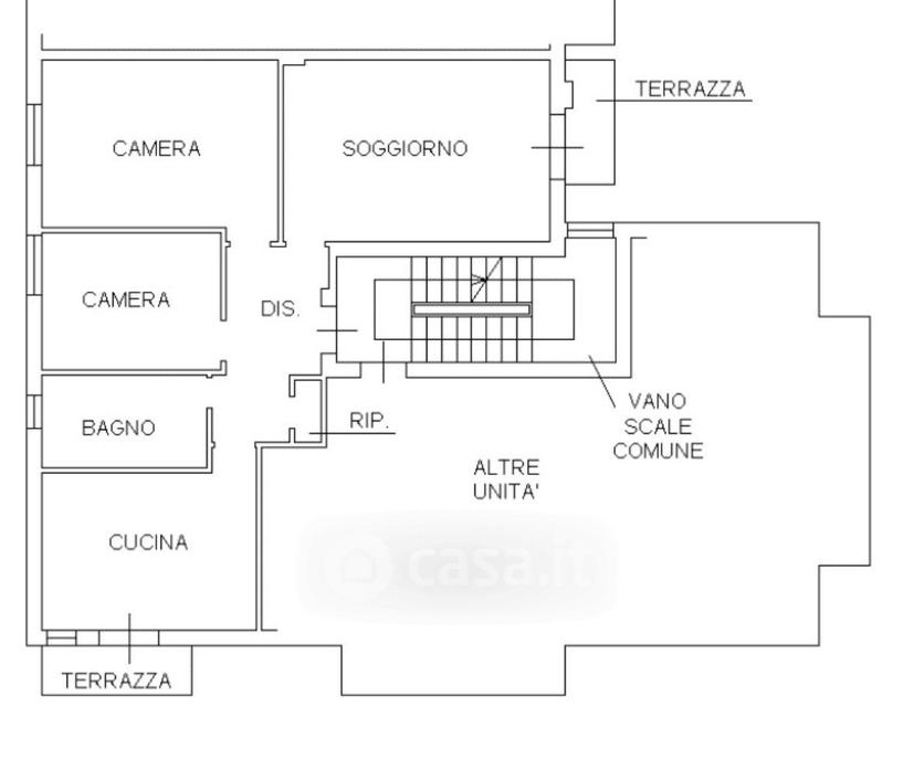 Quadrilocale in Via Bissuola