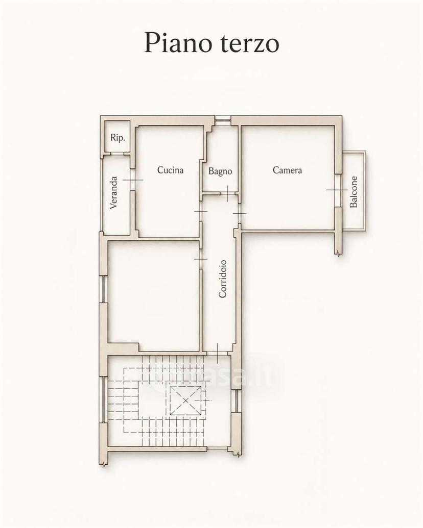 Trilocale in Viale Marconi 29 — foto 2 di 19