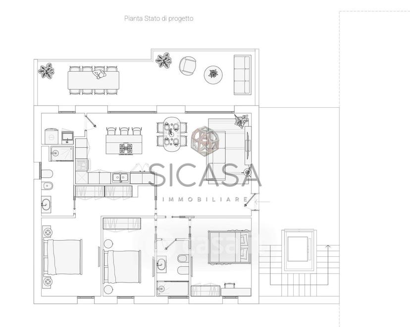 Quadrilocale in Via del Falegname — foto 10 di 34