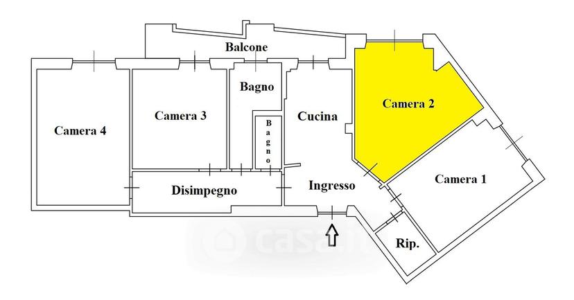 Stanza in Via Antonio Pacinotti 13 — foto 3 di 16