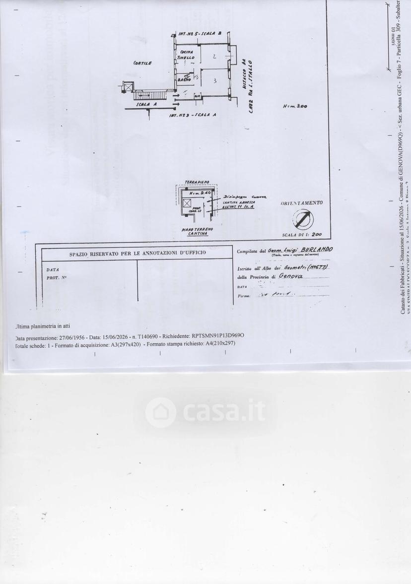 Trilocale in Via Sinibaldo Scorza 3