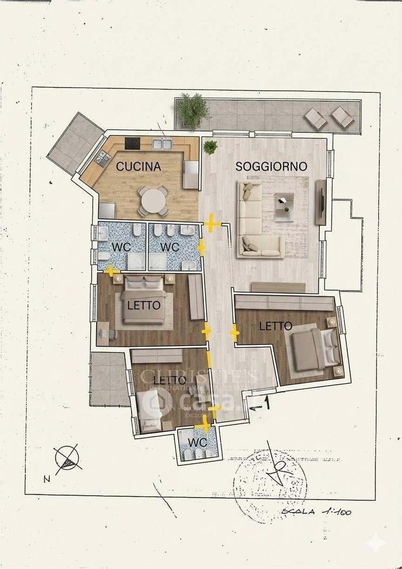 Appartamento in Via Francesco Petrarca — foto 4 di 5