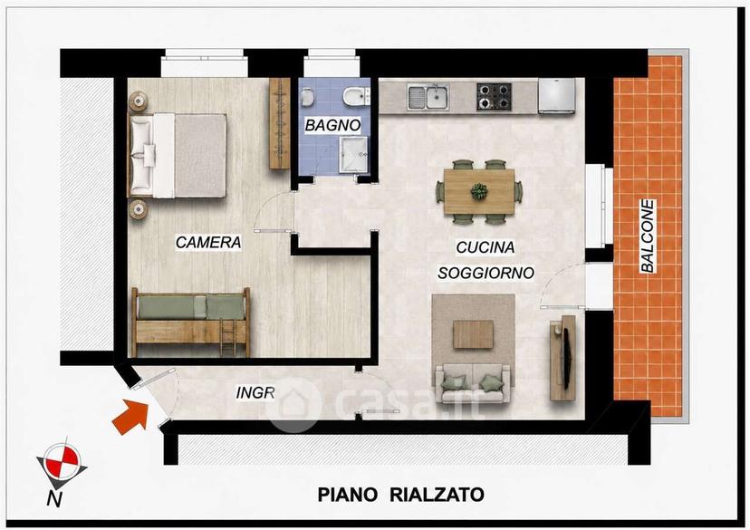 Bilocale in Via Nazionale 55 — foto 8 di 27