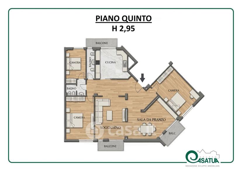 Quadrilocale in Via Desiderio da Settignano 10 — foto 20 di 23