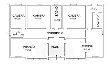 Quadrilocale in Via Martiri di Belfiore 9 — foto 2 di 9