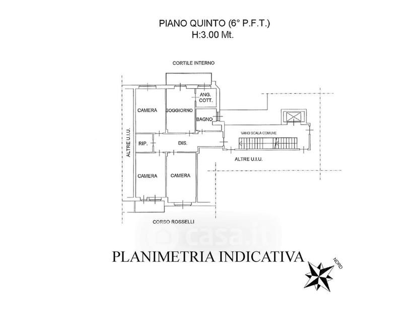 Appartamento in Corso Carlo E Nello Rosselli — foto 21 di 27