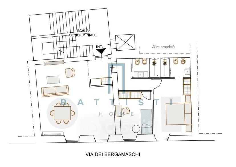 Trilocale in Via dei Bergamaschi — foto 21 di 22