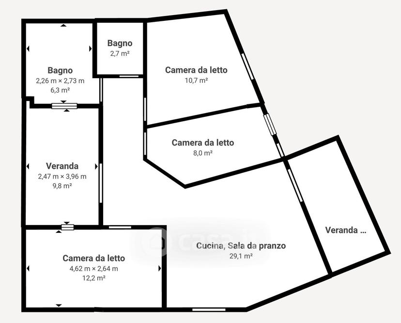 Appartamento in Via Nazario Sauro 8 — foto 34 di 39