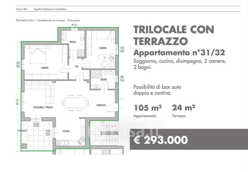 Trilocale in Via Roma — foto 19 di 36