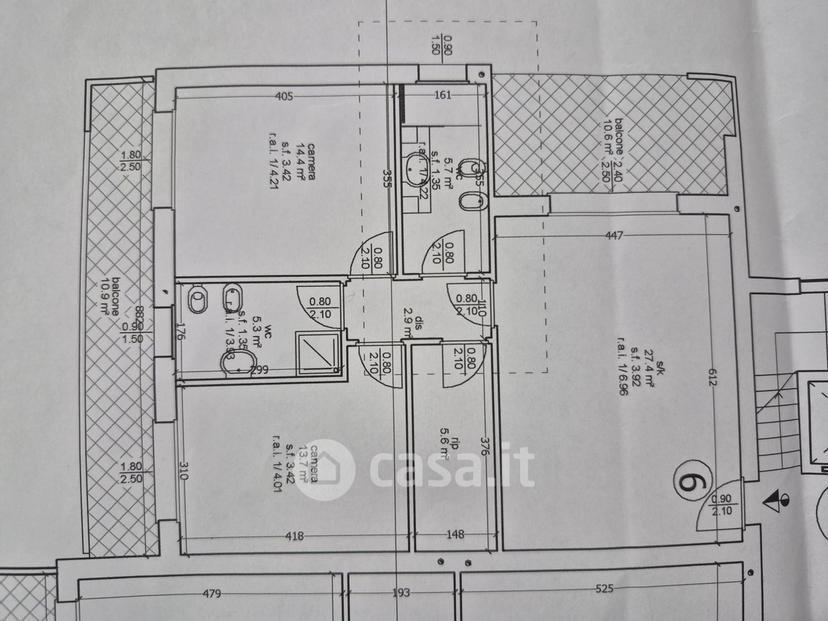 Trilocale in Via Don Luigi Viganò — foto 15 di 24