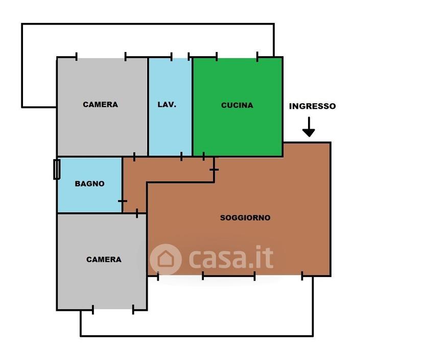 Quadrilocale in Via Giuseppe Leonardi 18 — foto 17 di 20