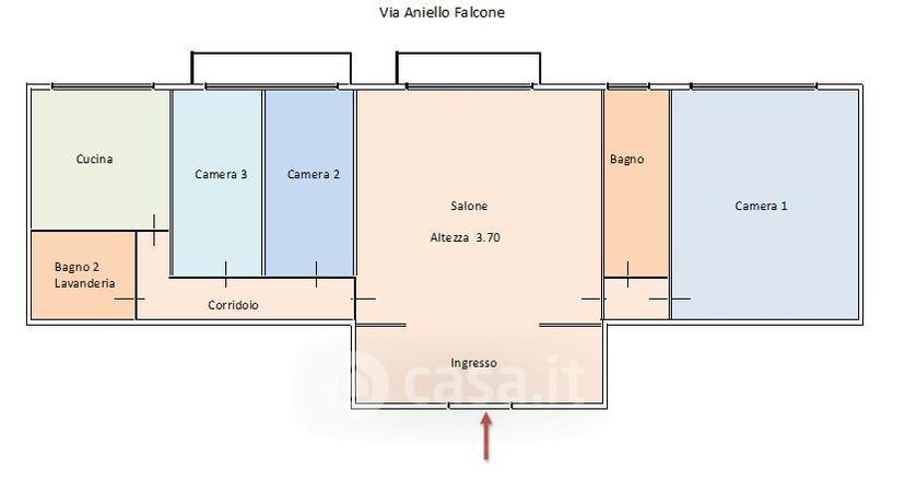 Quadrilocale in Via Aniello Falcone 428 — foto 10 di 20