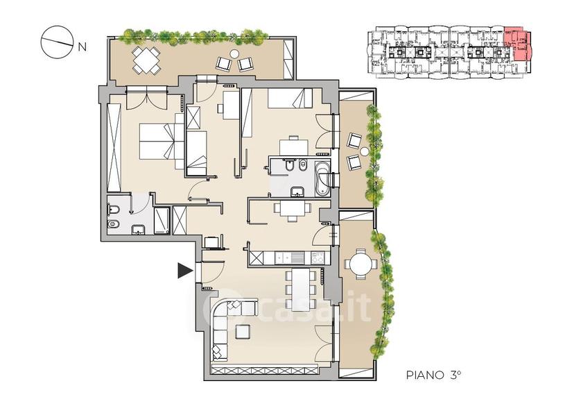 Quadrilocale in Via Martiri delle Foibe 25 — foto 16 di 31
