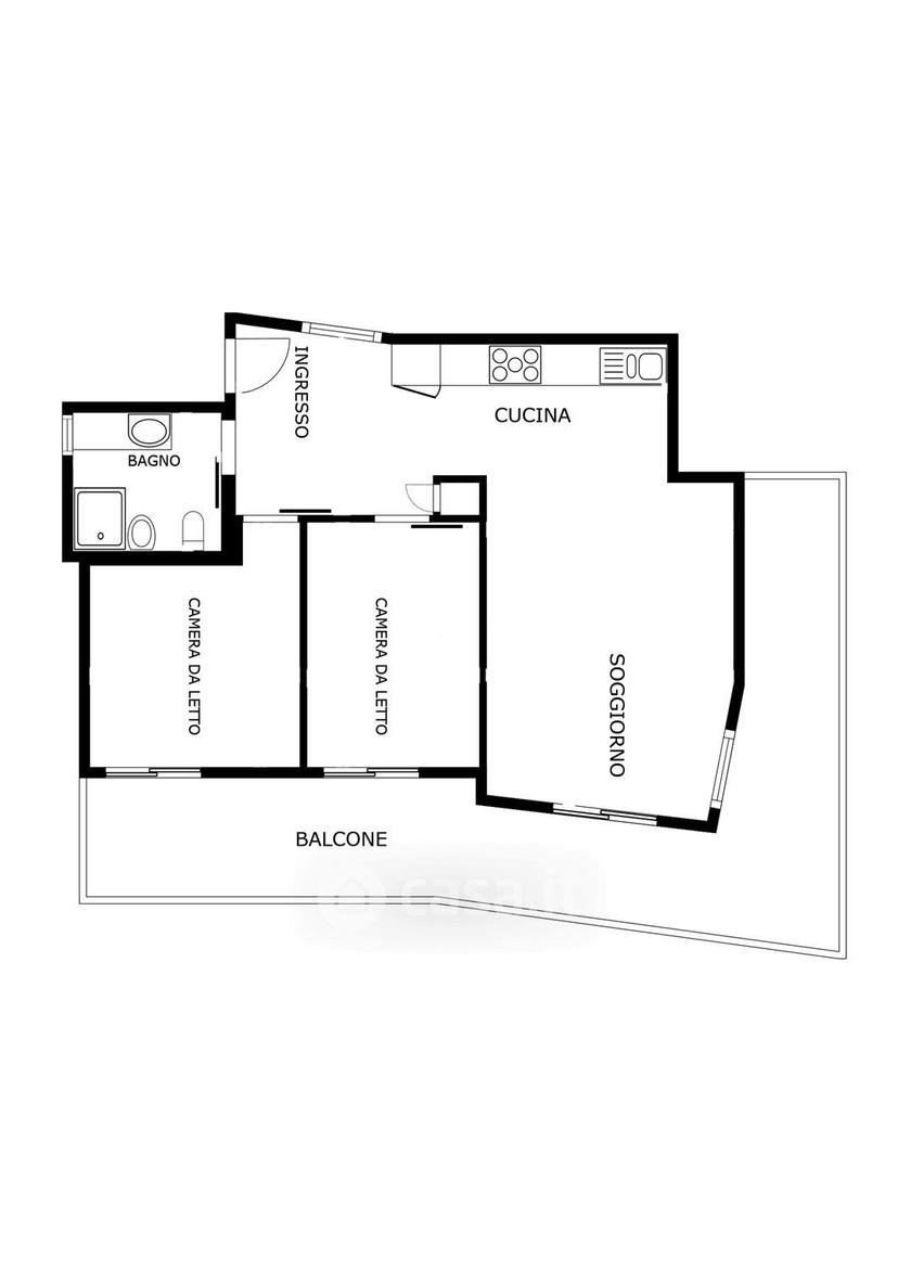 Trilocale in Madonna della Ruota 62 — foto 27 di 32