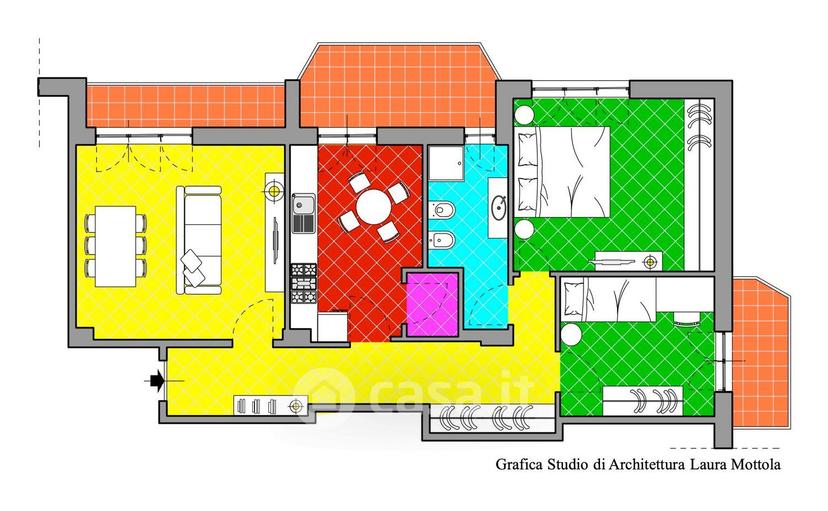 Quadrilocale in Corso Genova — foto 18 di 19