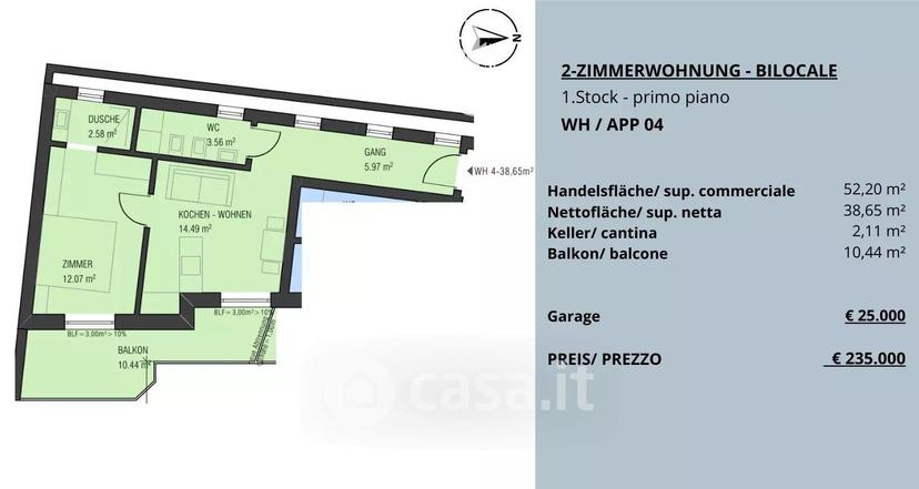 Bilocale in Via Valle Aurina — foto 6 di 8