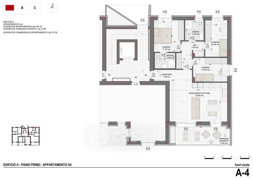 Quadrilocale in Via Meriggio 3 — foto 21 di 21