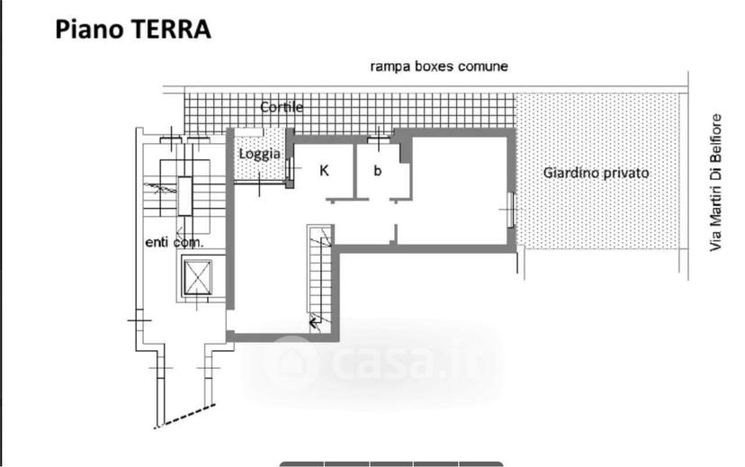 Bilocale in Via Martiri di Belfiore 6 — foto 11 di 11