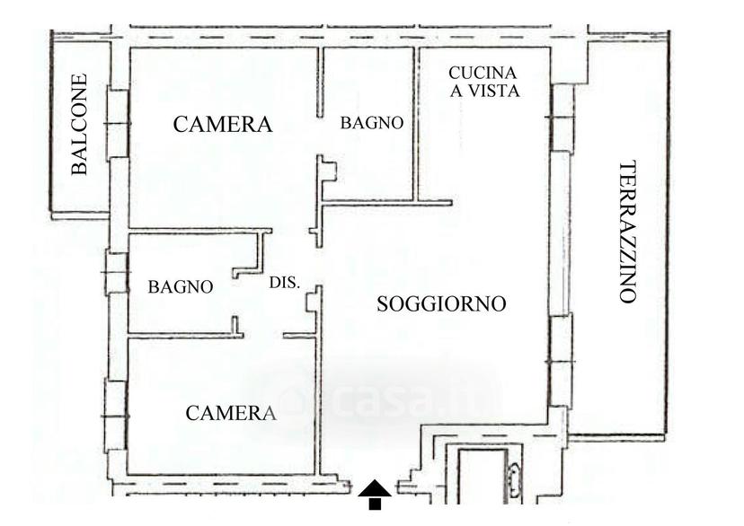 Trilocale in Via Volturno 26 — foto 12 di 34