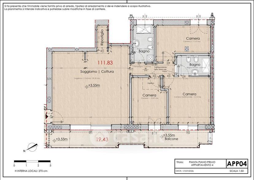 Appartamento in Via Flavio Gioia 26 — foto 16 di 32