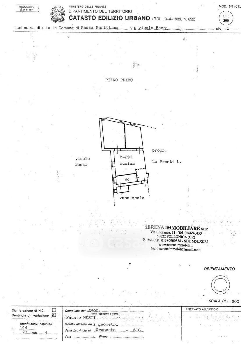 Trilocale in Vicolo Ugo Bassi 1 — foto 15 di 29