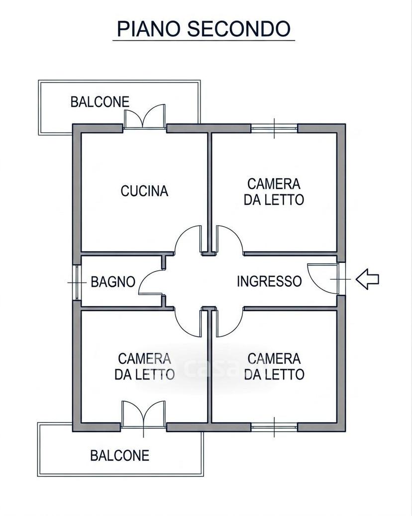 Quadrilocale in Via Cavour 8 — foto 2 di 35