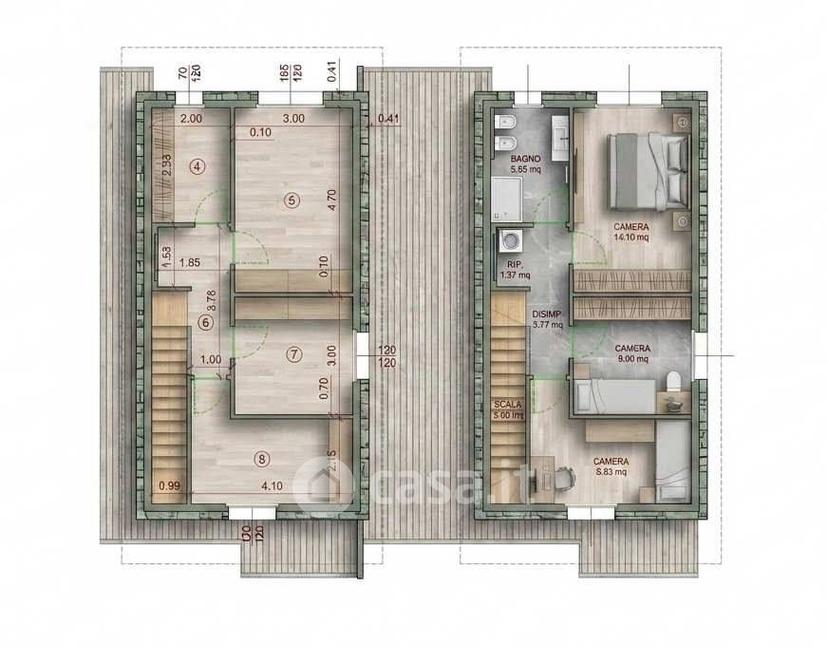 Villa in Via Ferrucci 14 — foto 6 di 11